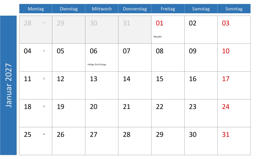 Termine Januar